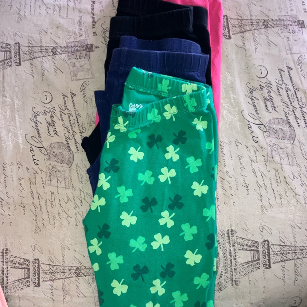 4 pack cat and jack brand 7/8 leggings
